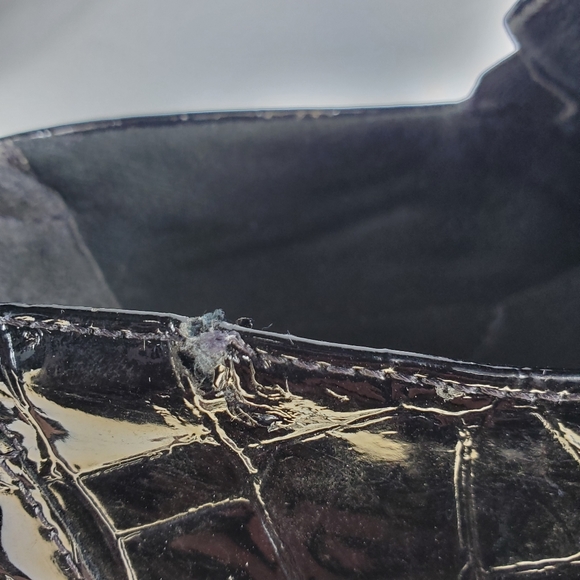 Clarks May Marigold,Black,Faux Alligator, Slip on,Mule,Loafer,Clog - Picture 10 of 11